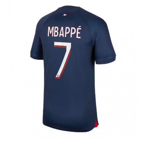 Fotbalové Dres Paris Saint-Germain Kylian Mbappe #7 Domácí 2023-24 Krátký Rukáv